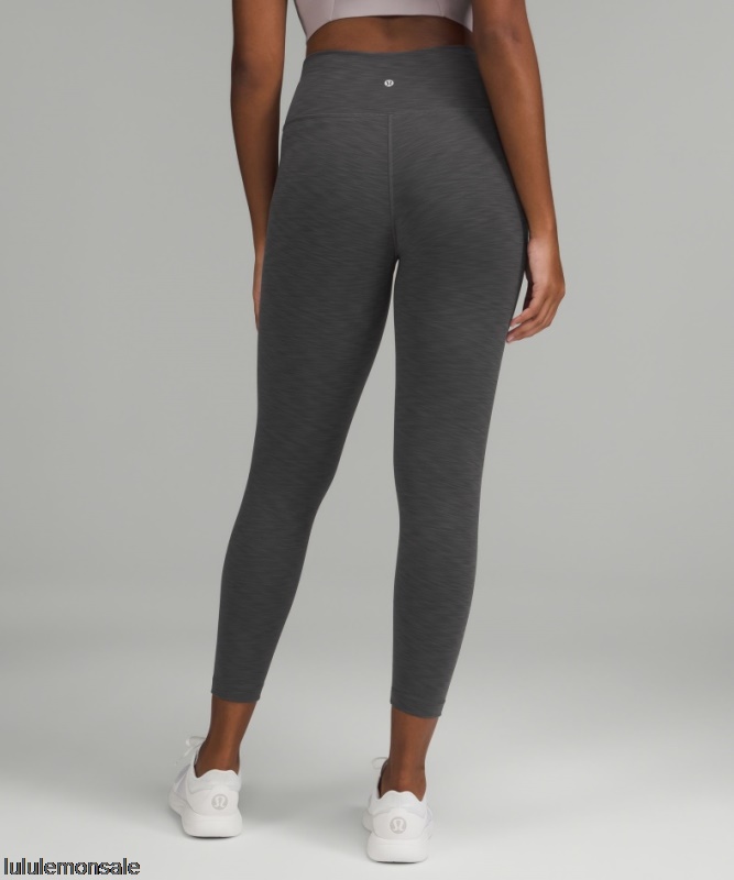 Lululemon Damen DELULU072 | Wunder Train Hochhaushose 25 Graphitgrau Meliert